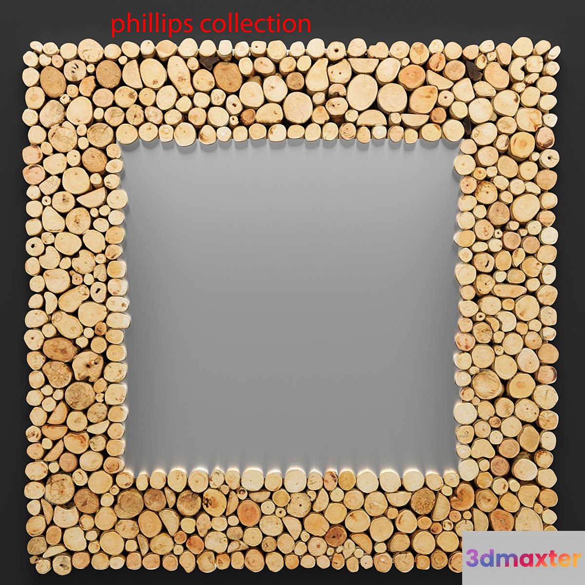 Manila Mirror timber wooden decor eco eco-design 3D Max