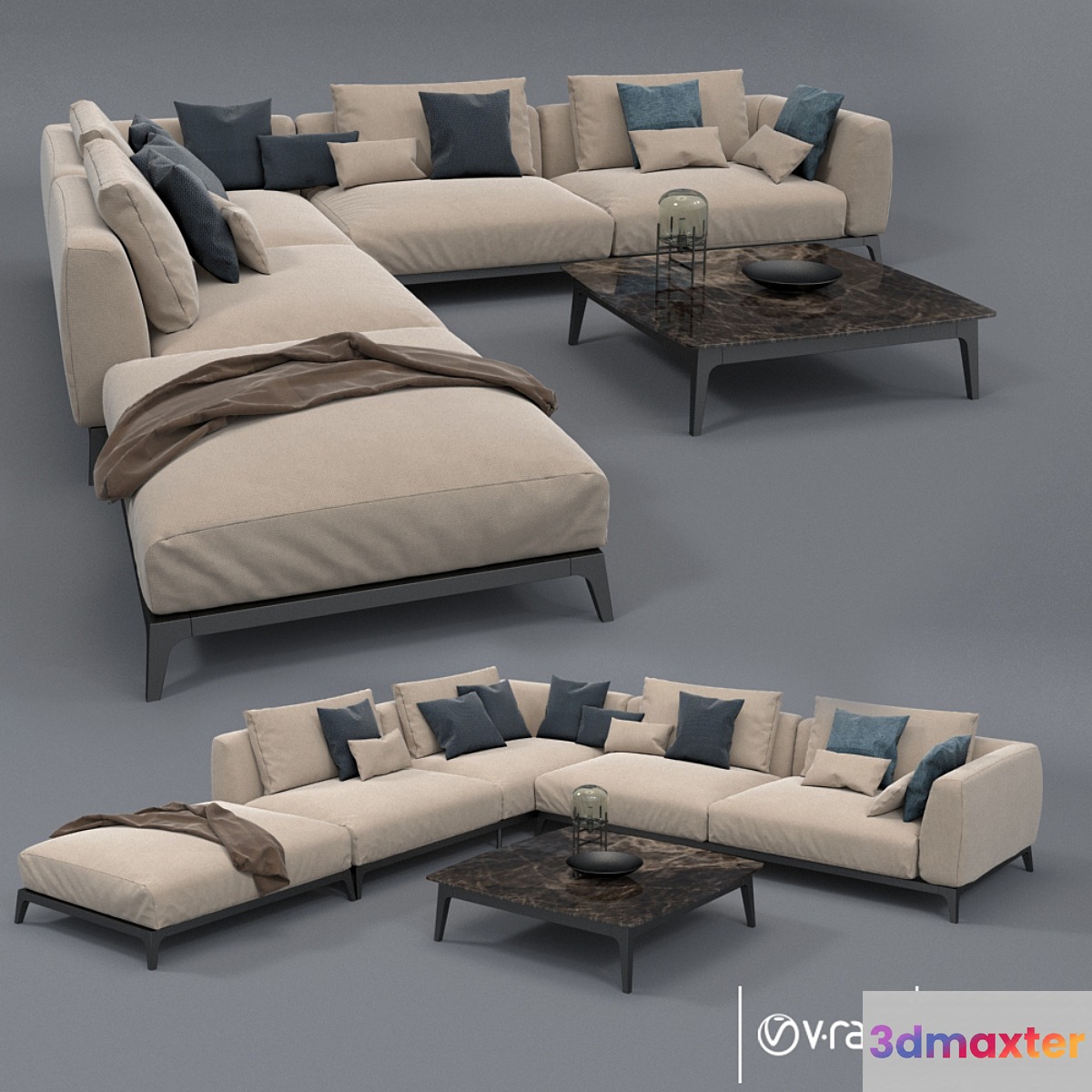 Flou Sofa 3D Max