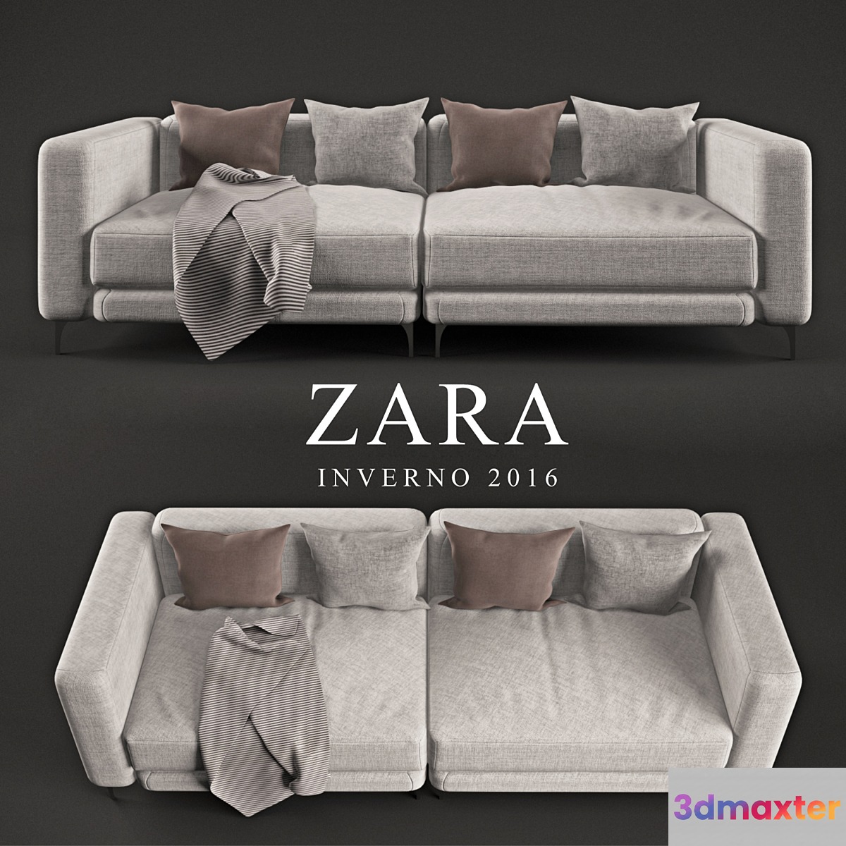 Zara 4 Seater featuring Mondo Fabric in 'Almond'