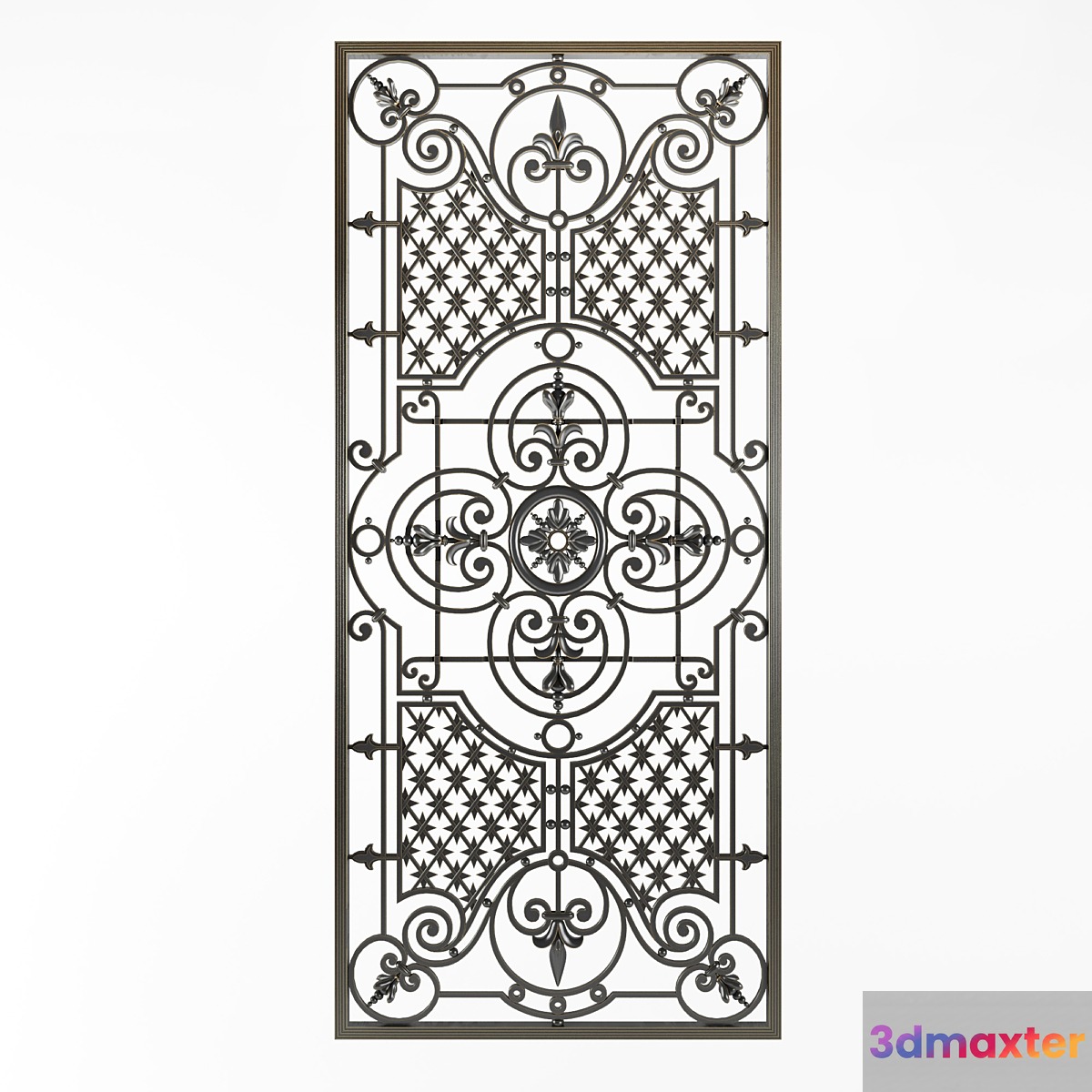 Wrought iron grille 33 3D Max