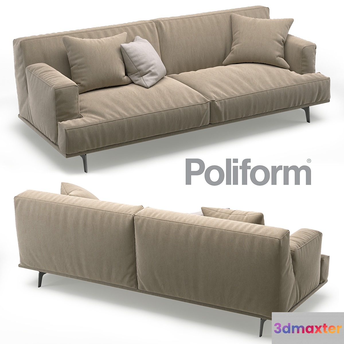 Poliform Tribeca sofa 3D Max