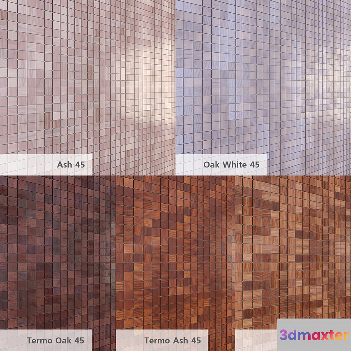 Wooden mosaic 3D Max