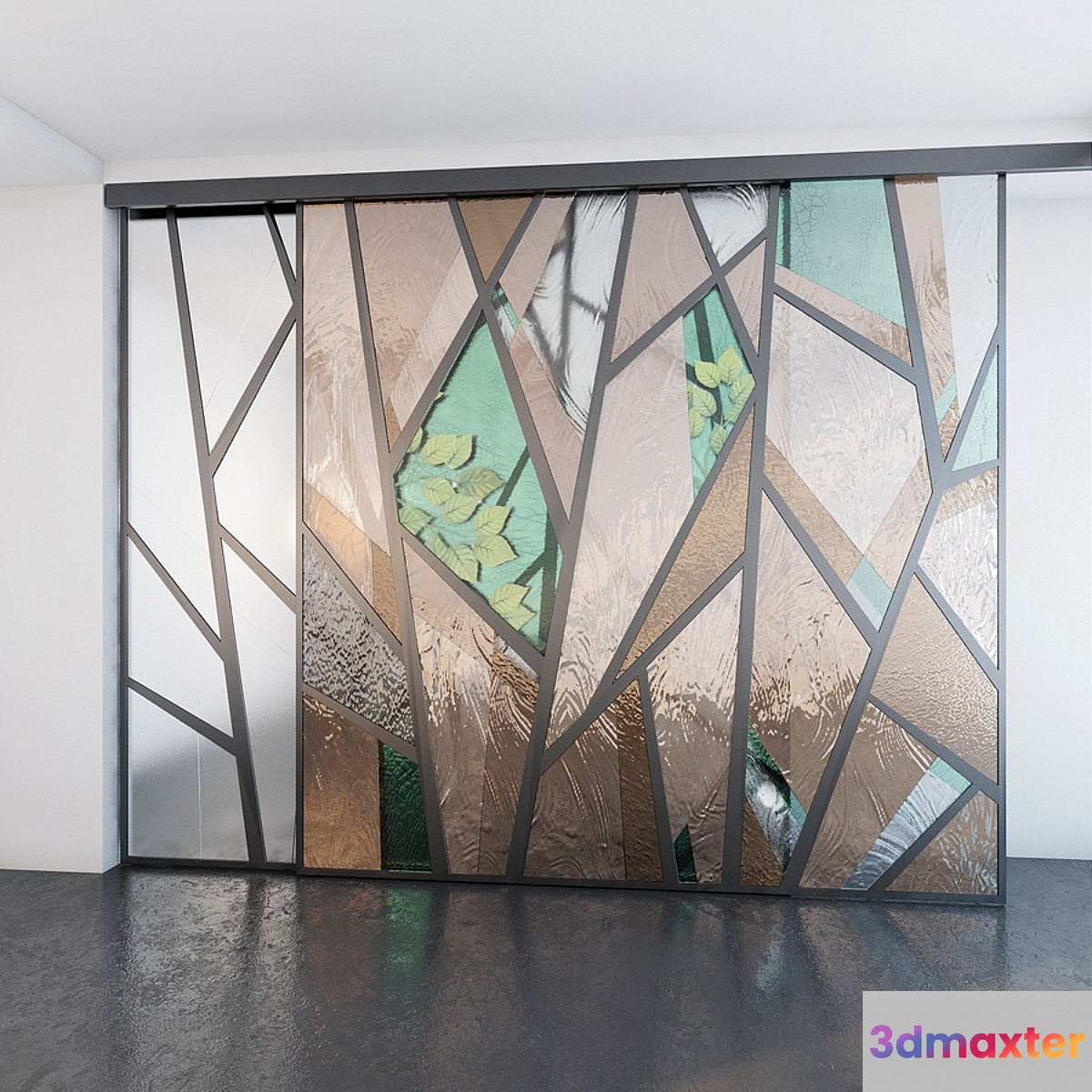 Sliding partitions 3D Max