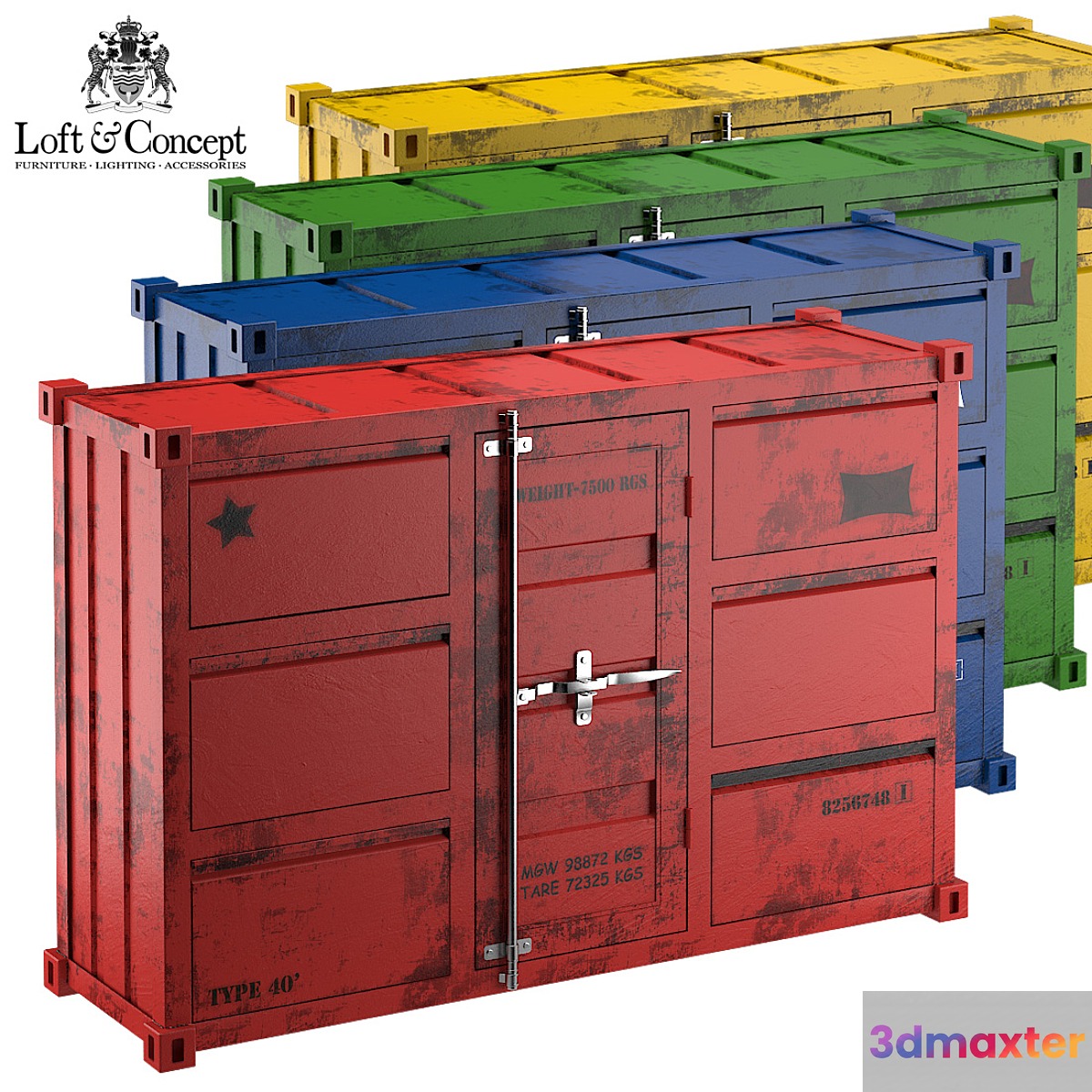 CARLINGUE Sea Container 4 colors