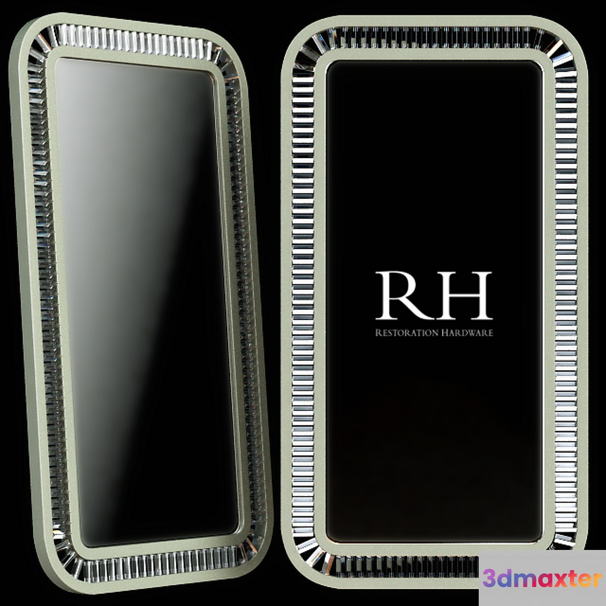 Restoration Hardware Lombard Prism Leaner Mirror