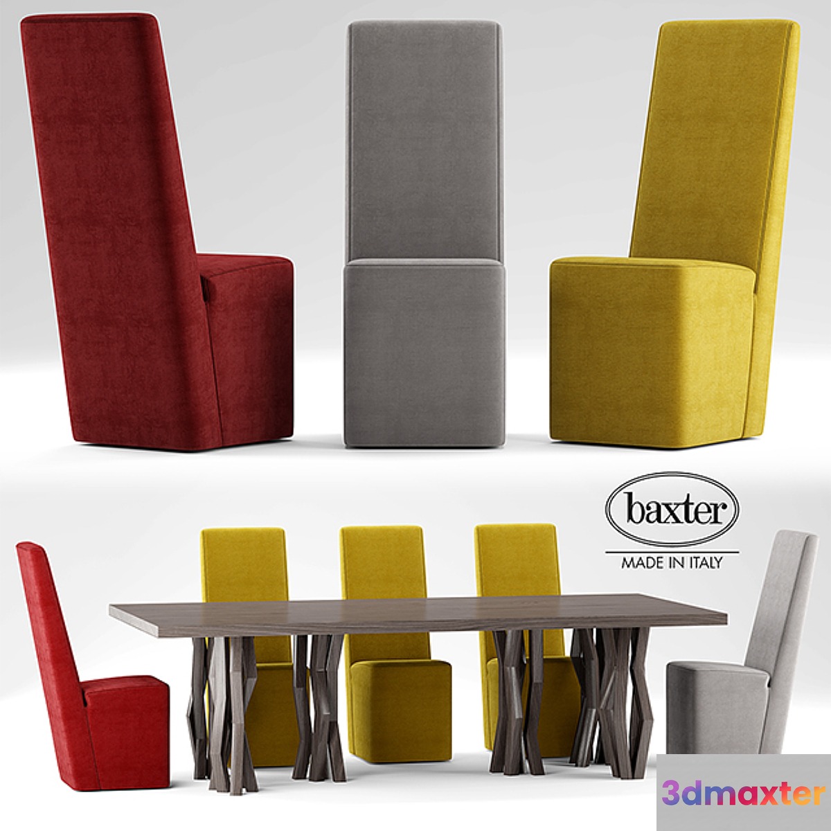 Table and chairs Baxter GRAZ