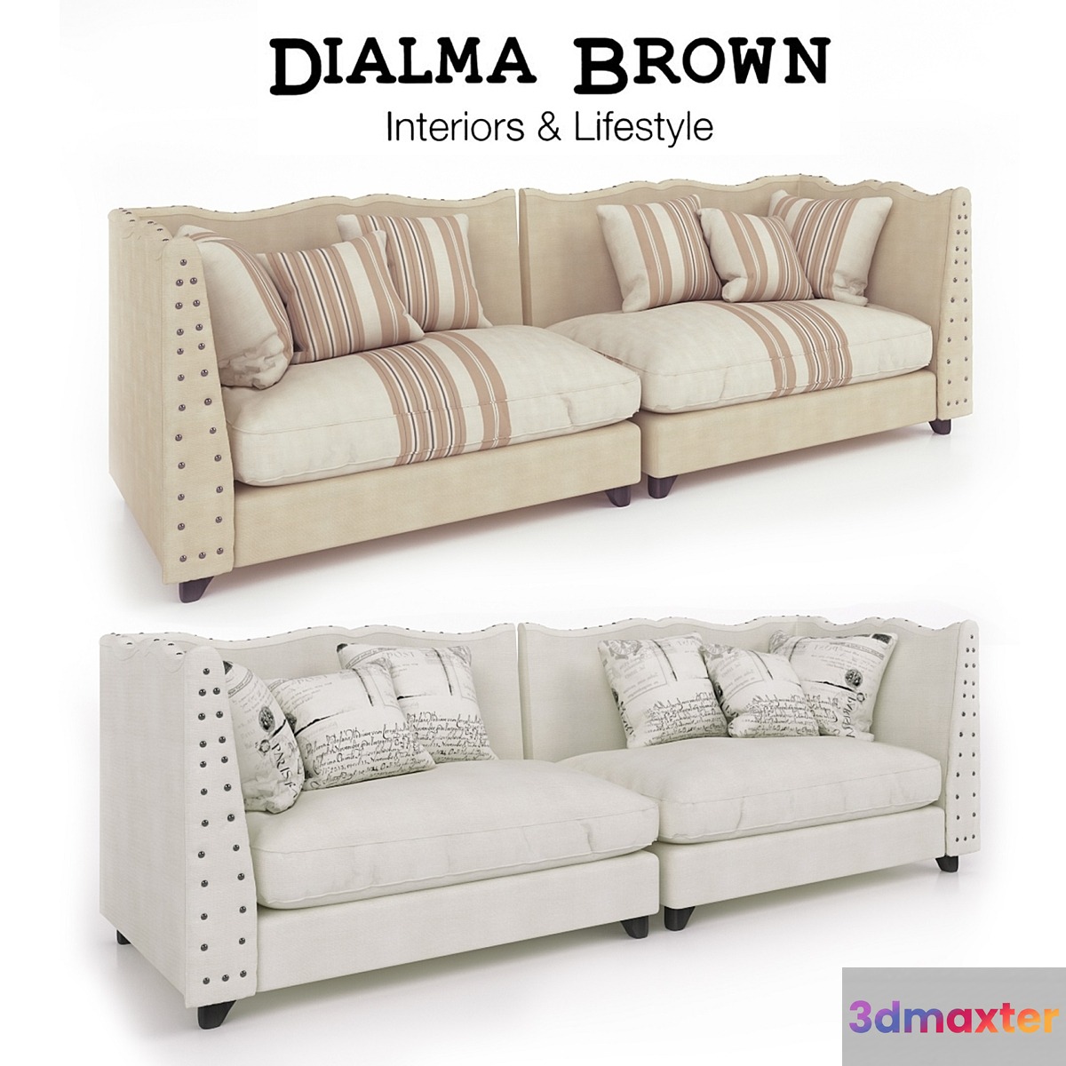 Sofa Dialma Brown (in two colors) 3D Max