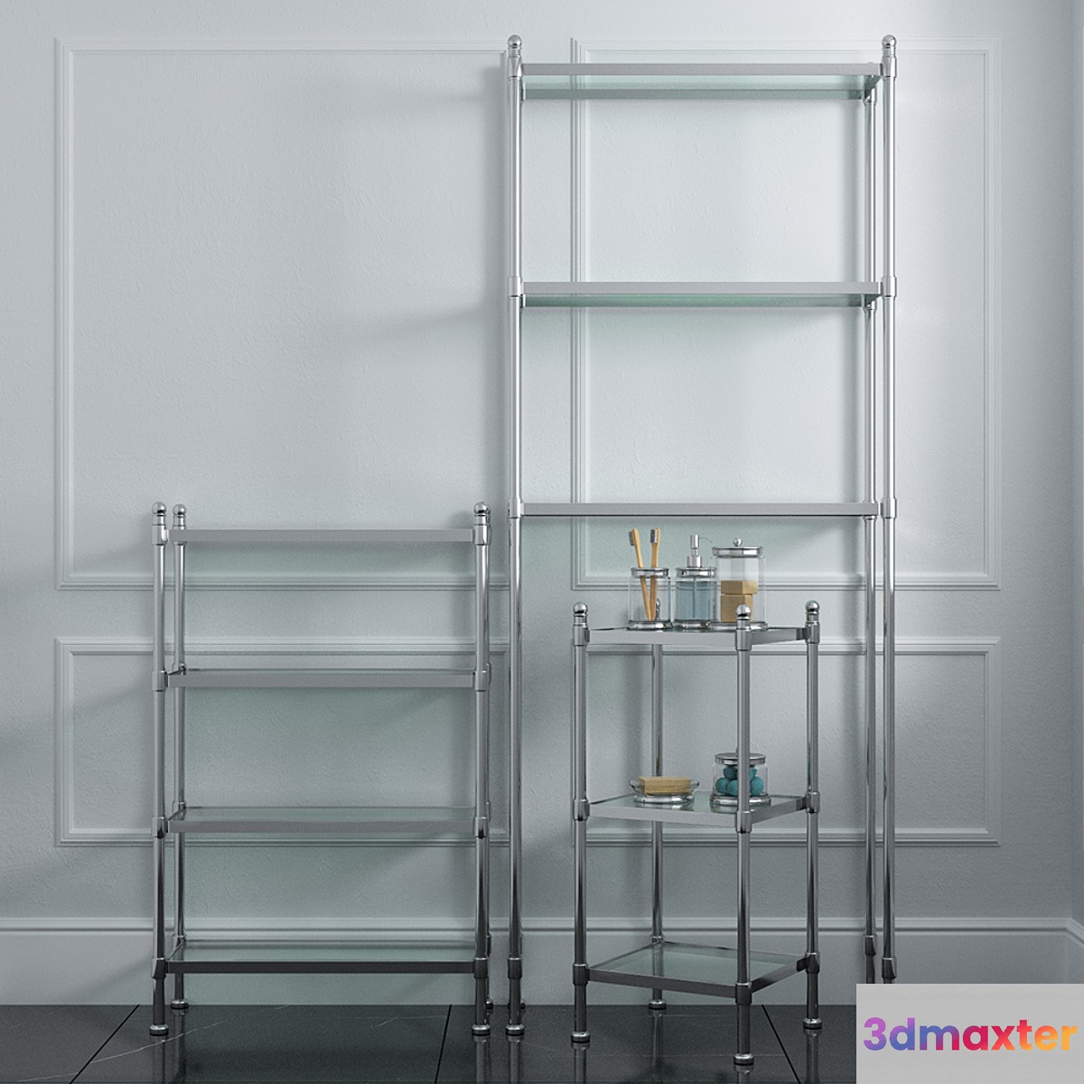 Pottery Barn_Metal Etagere 3D Max
