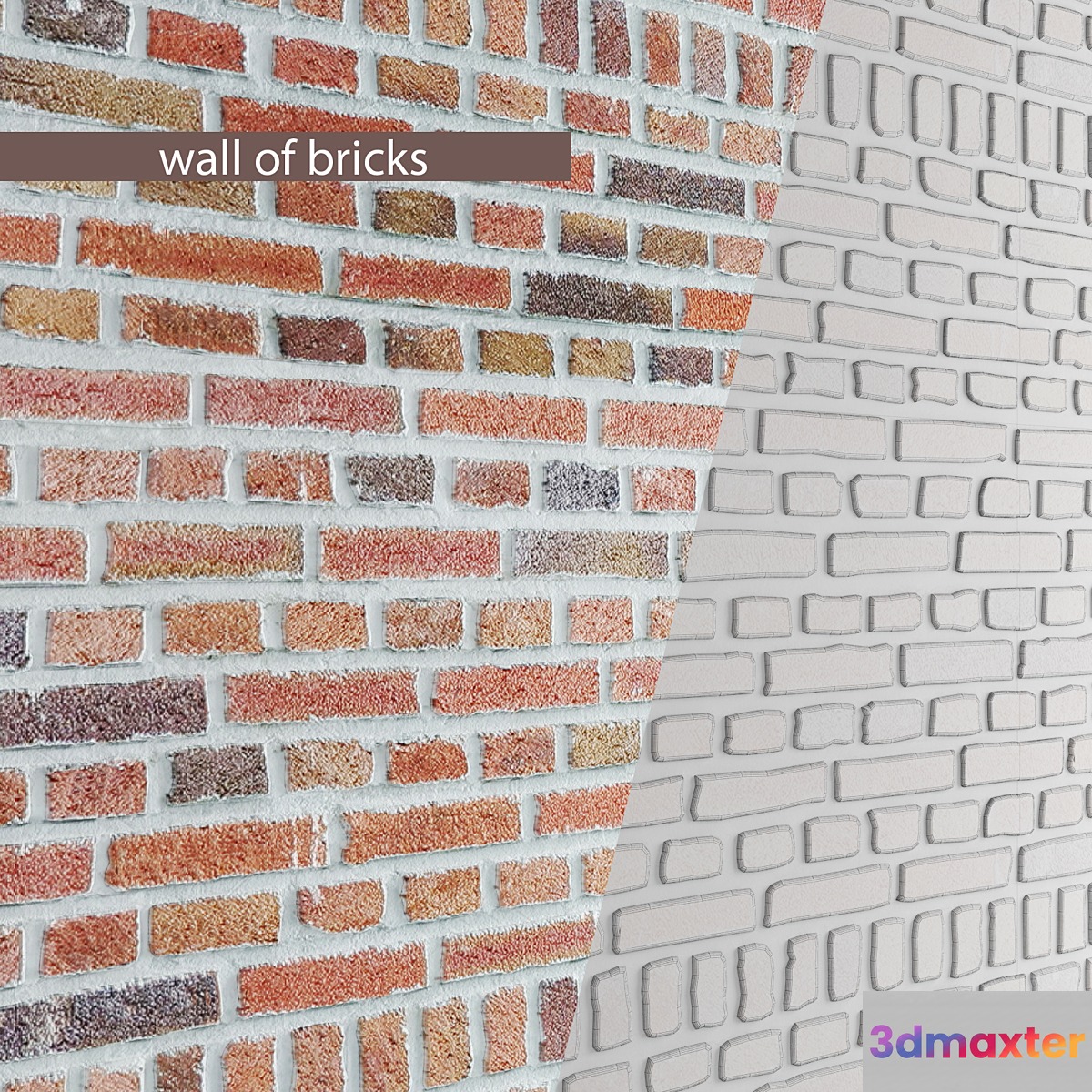 Brick wall. 3D Max