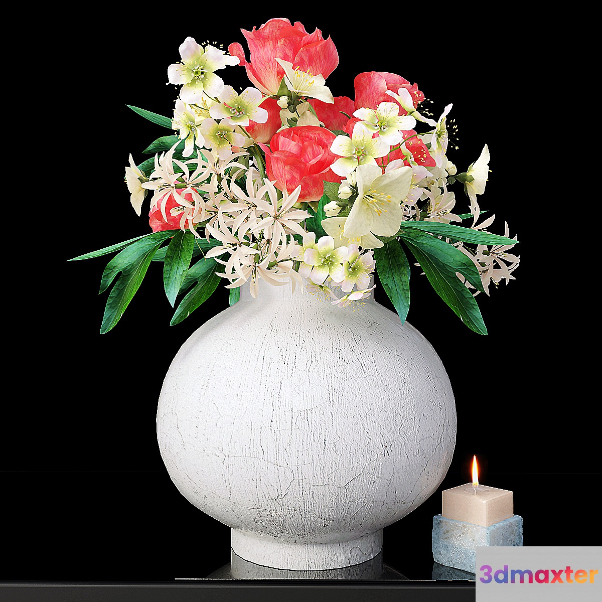 Bouquet of flowers in a vase