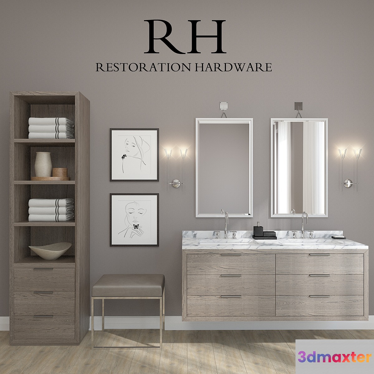 RH Machinto floating vessel vanity sink