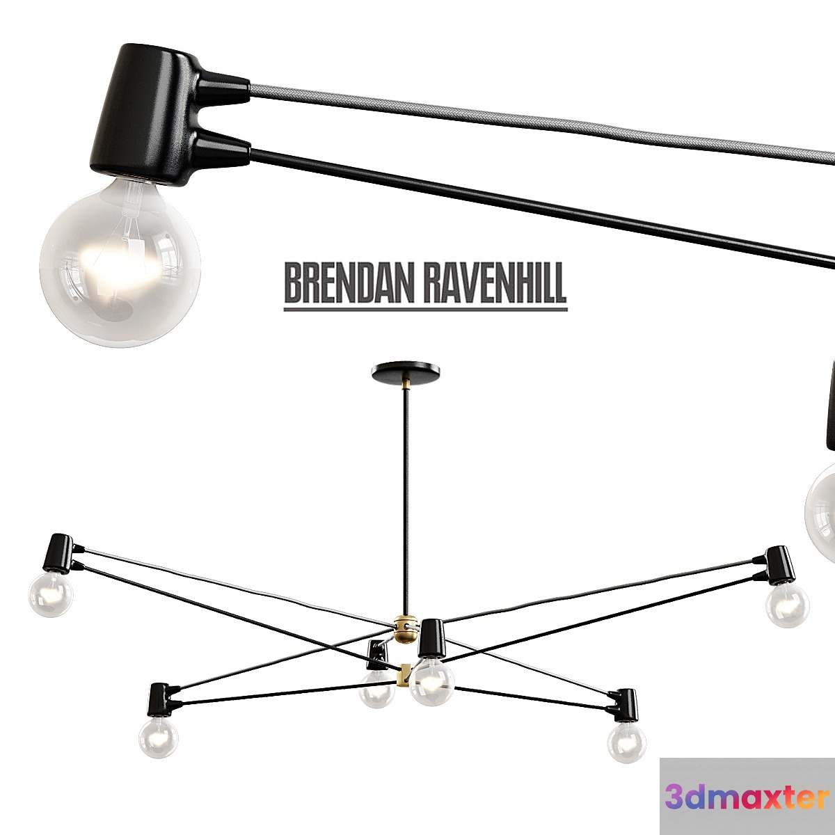Brendan Ravenhill _ Cord Chandelier - No.2