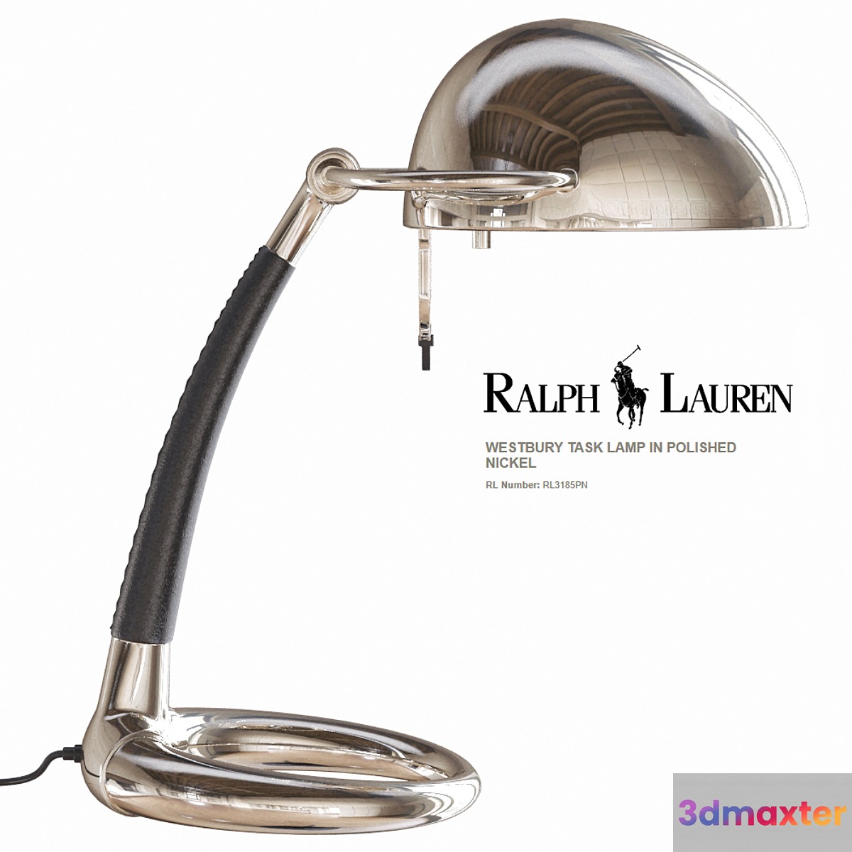 Ralph Lauren WESTBURY TASK LAMP IN POLISHED NICKEL RL3185PN