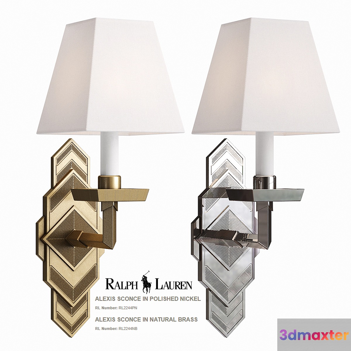 Ralph Lauren Alexis Sconce RL2244PN RL2244NB