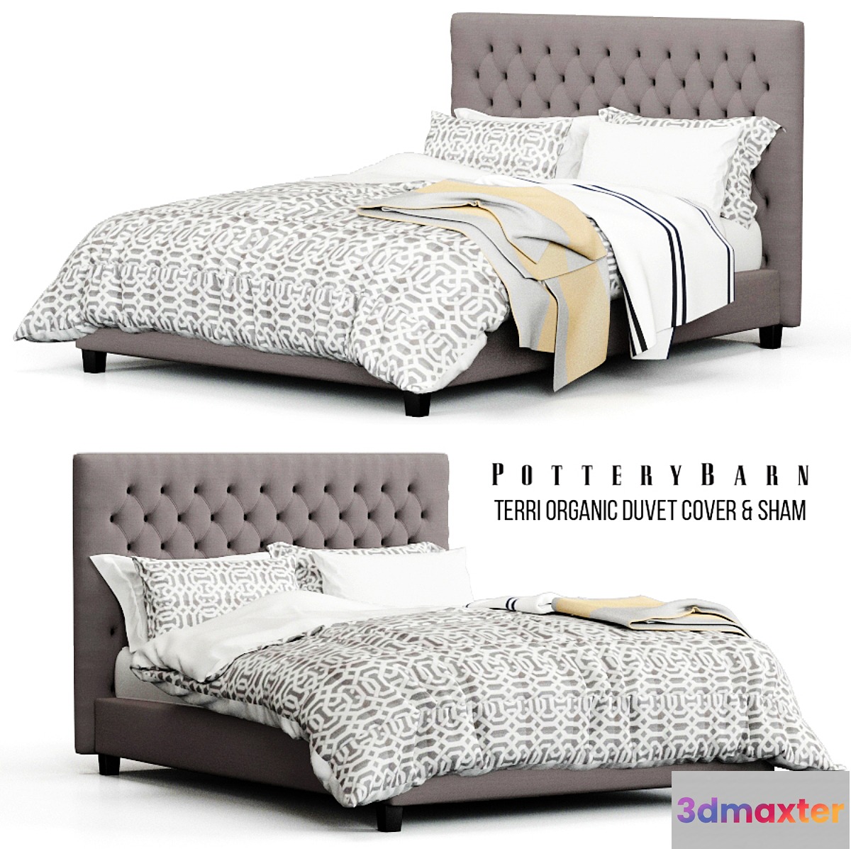 Pottery Barn TERRI ORGANIC DUVET COVER & SHAM