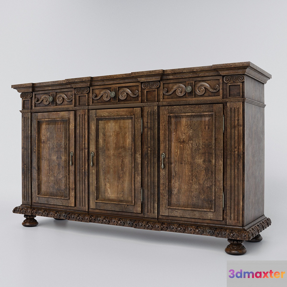 Hooker Rhapsody 72 'Credenza 3D Max