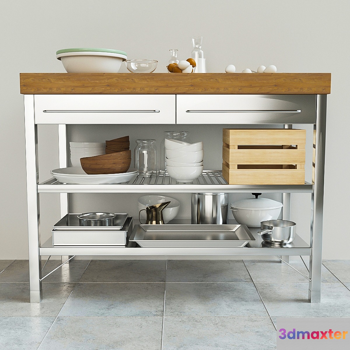 Rimforsa worktable IKEA 3D Max