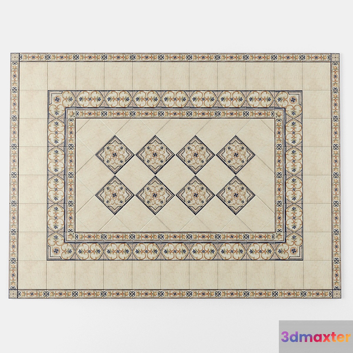 Floor Tiles Vives Zaragoza 3D Max