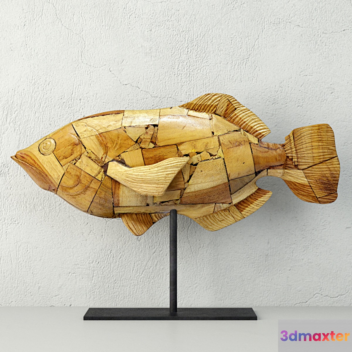 Driftwood Mosaic Fish _ Palecek
