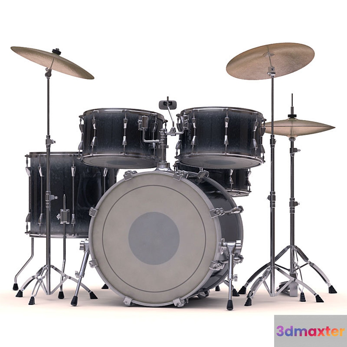 Drum set 3D Max