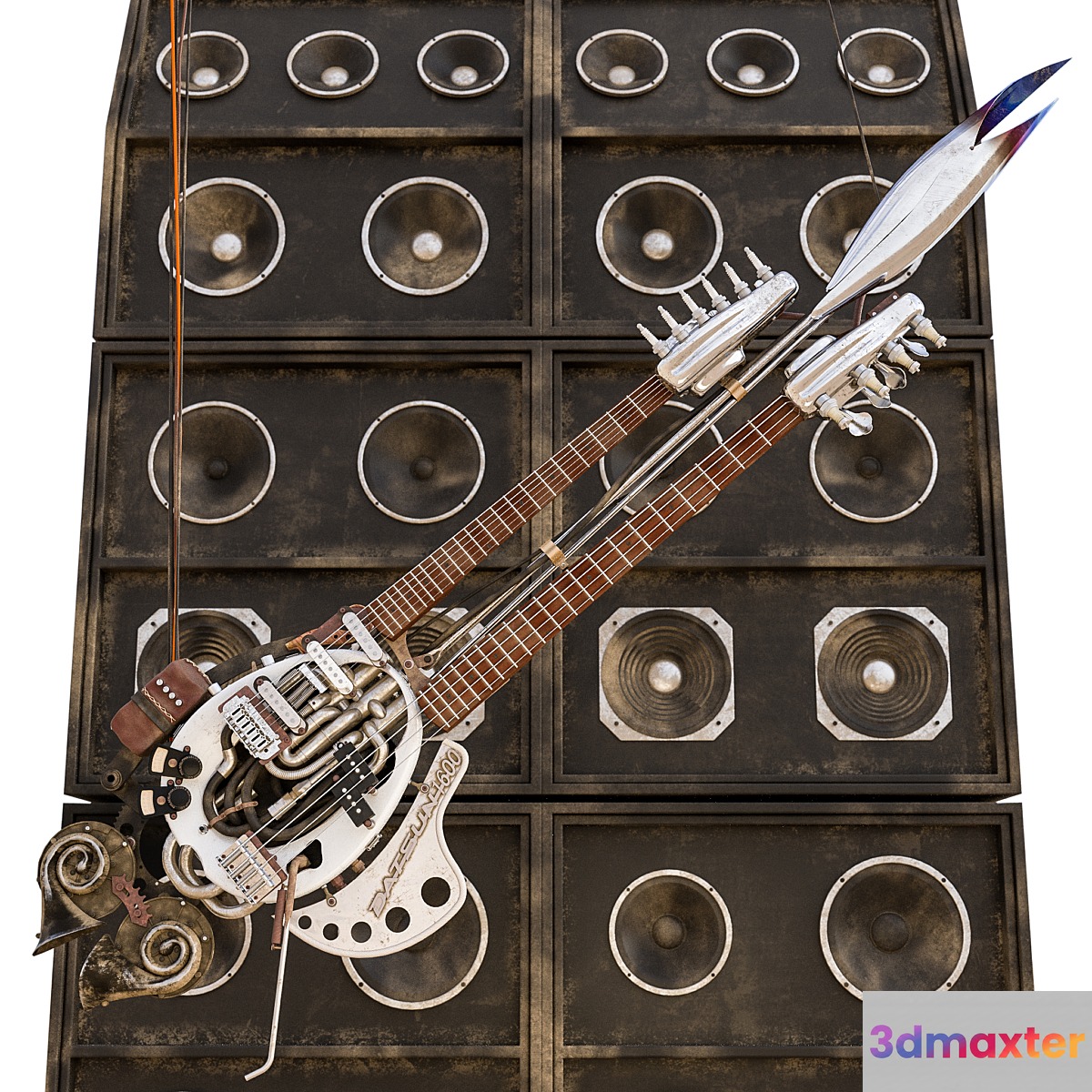Coma's guitar 3D Max