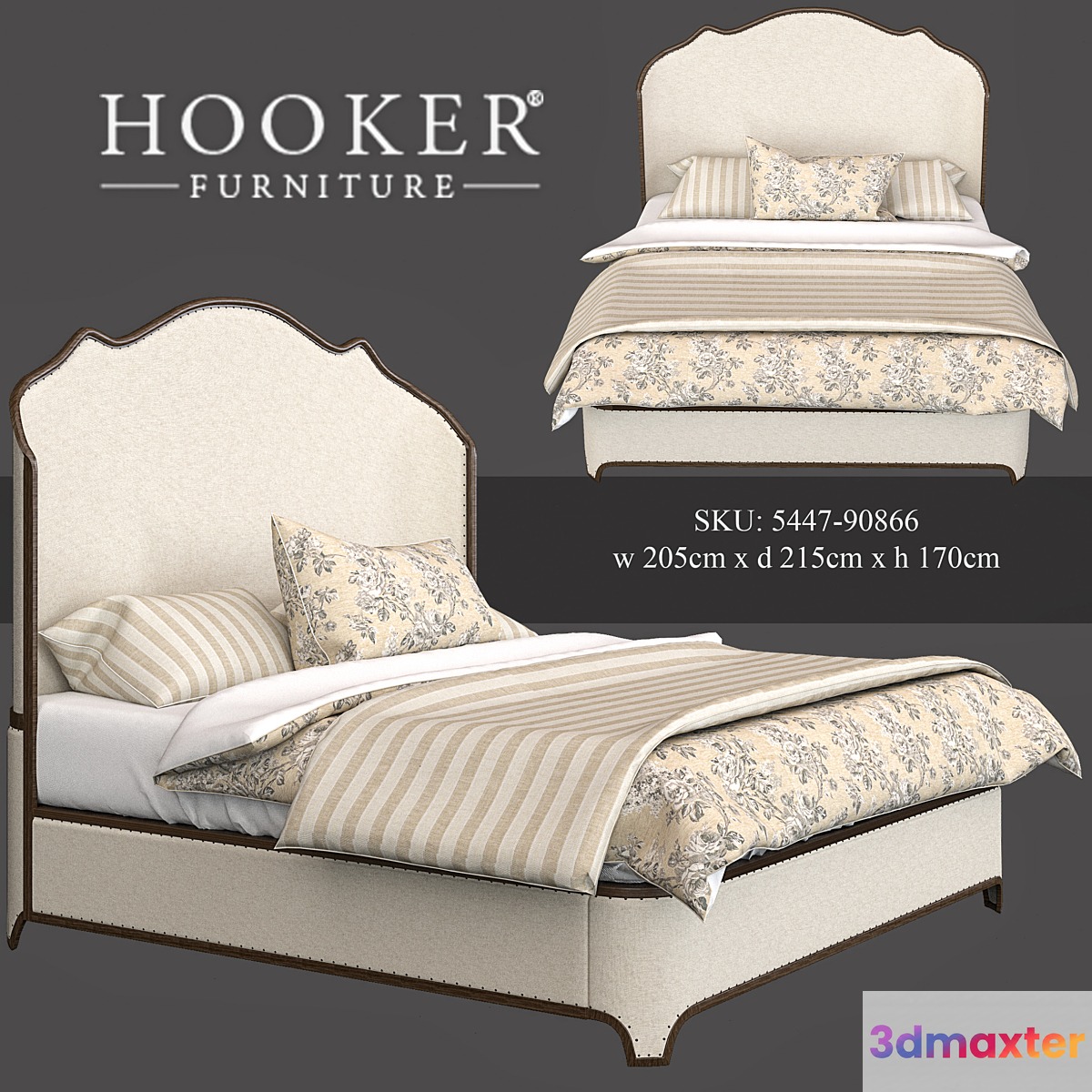 Archivist King Upholstered Platform Shelter Bed