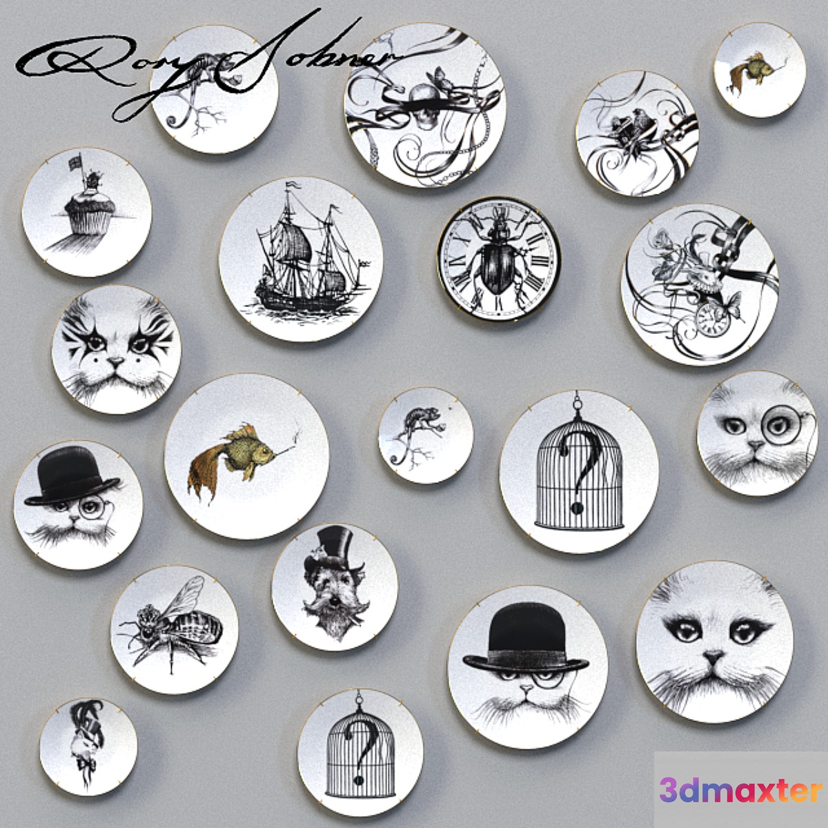 Decorative plates Rory Dobner Perfect Plates decoration set