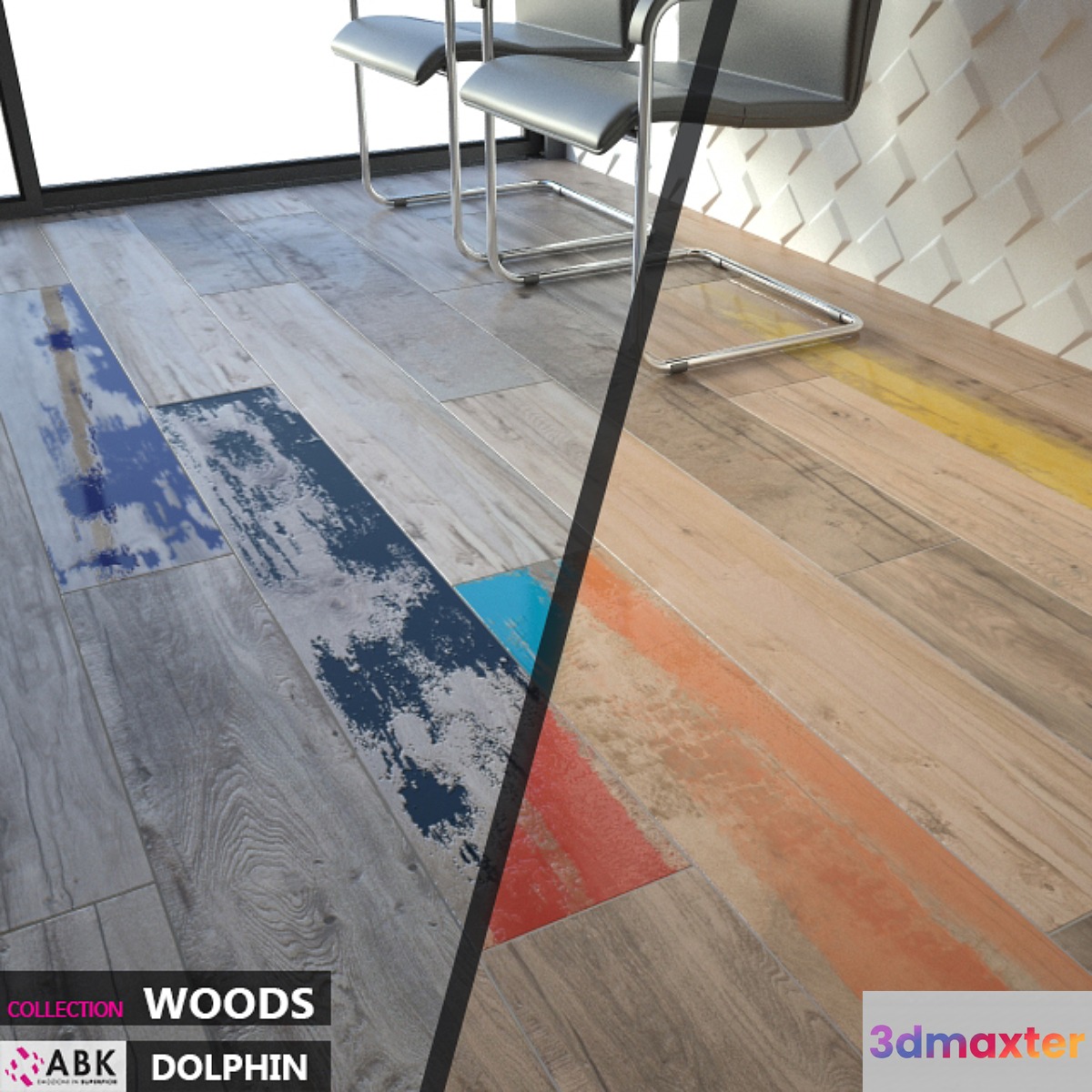 ABK COLLECTION WOODS DOLPHIN CLAY GREY Set 01 3D Max