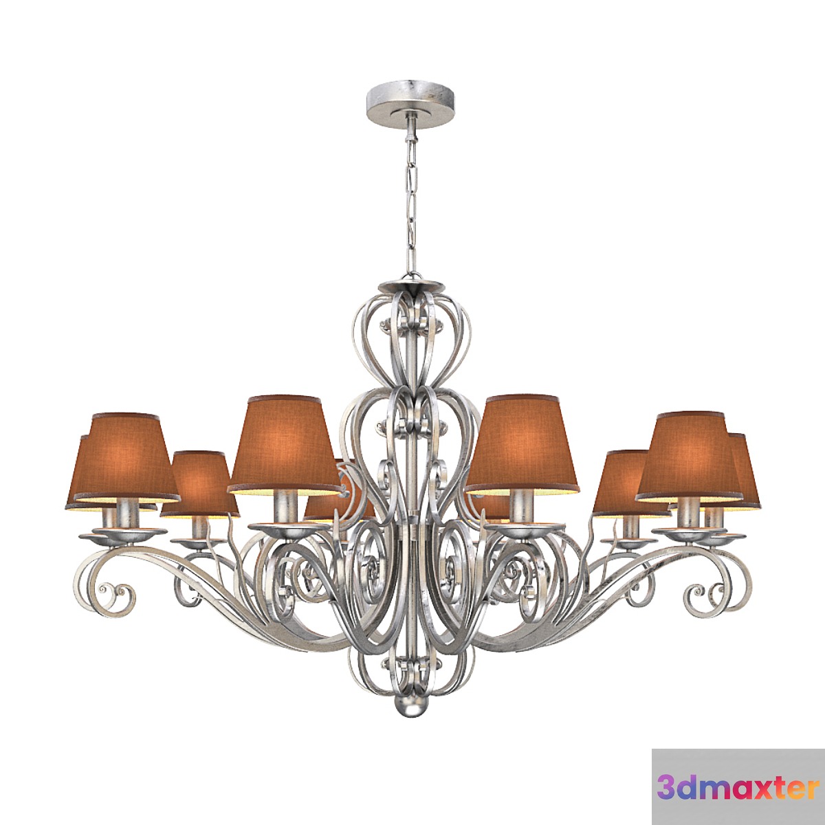 Chandelier Assisi Effe.Bi Ferro Battuto Artistico srl Lighting L-281 _ G