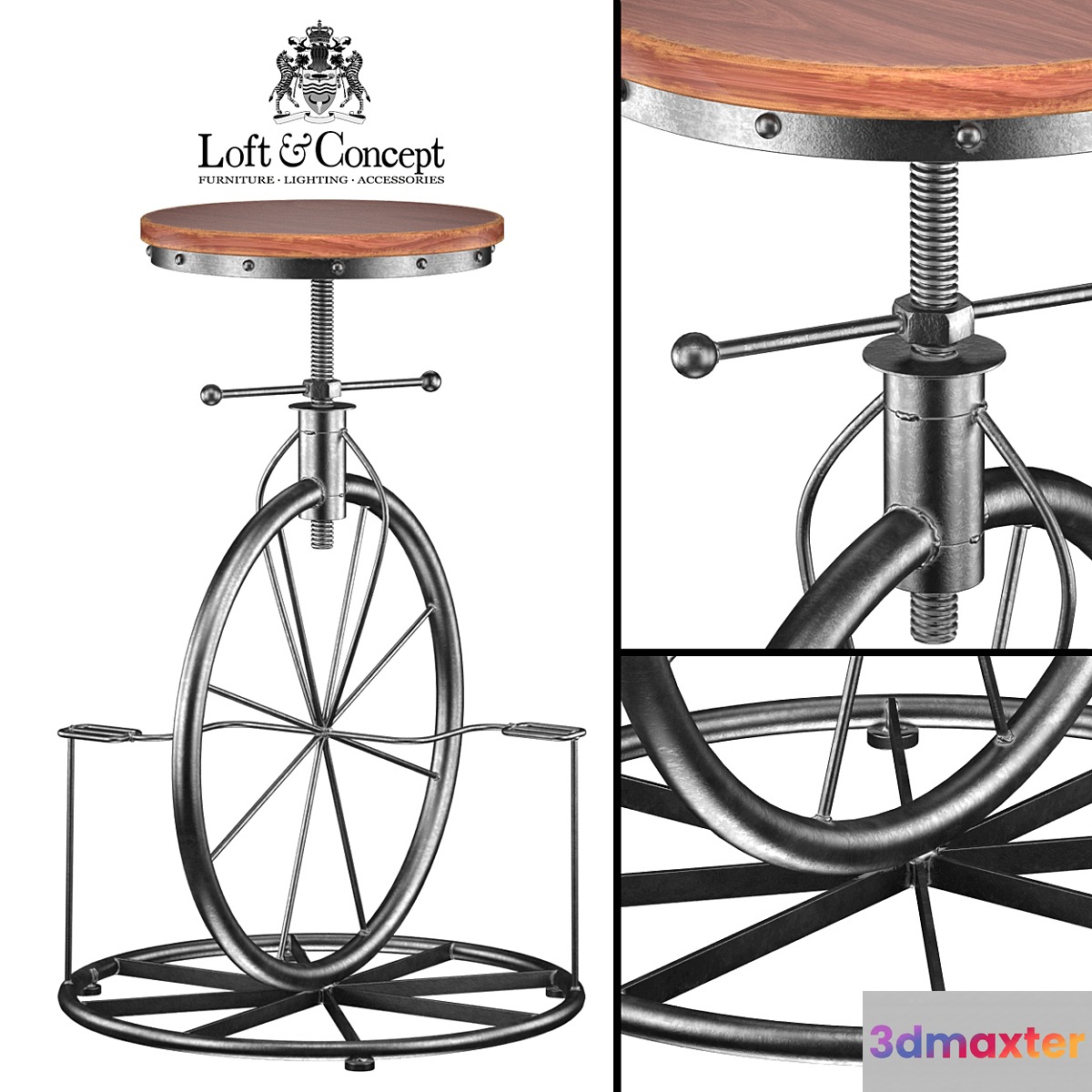 LOVT BAR STOOL BICYCLE 3D Max
