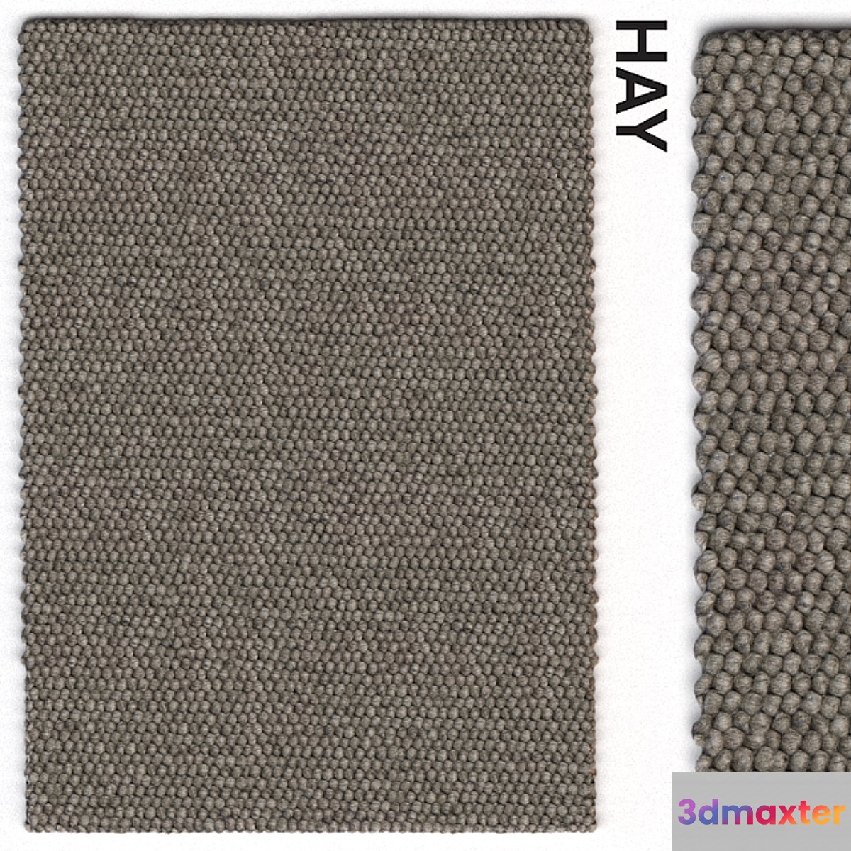 Rug HAY Peas Dark Gray Rug 3D Max