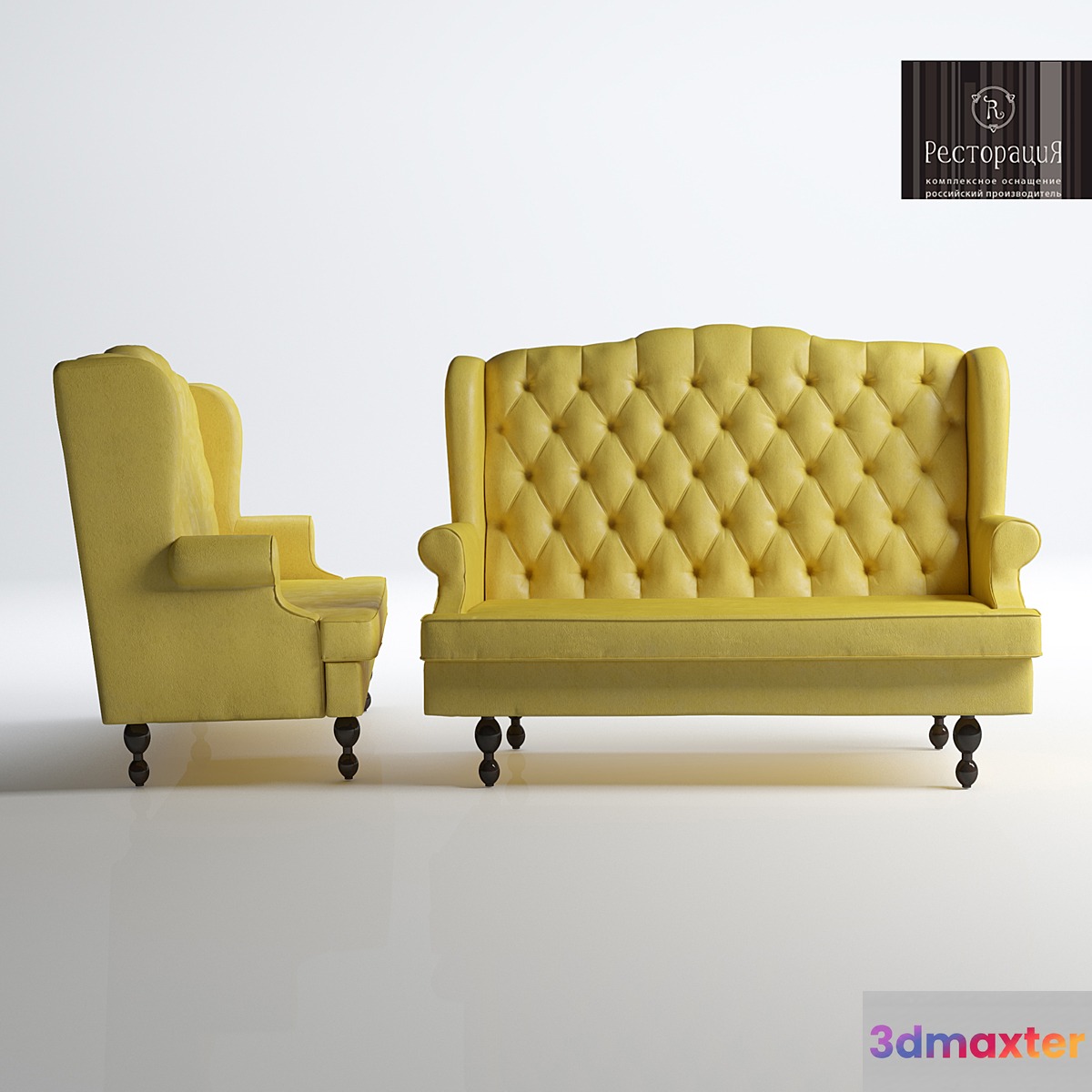 Sofa LIVERPOOL for restaurants cafes 3D Max