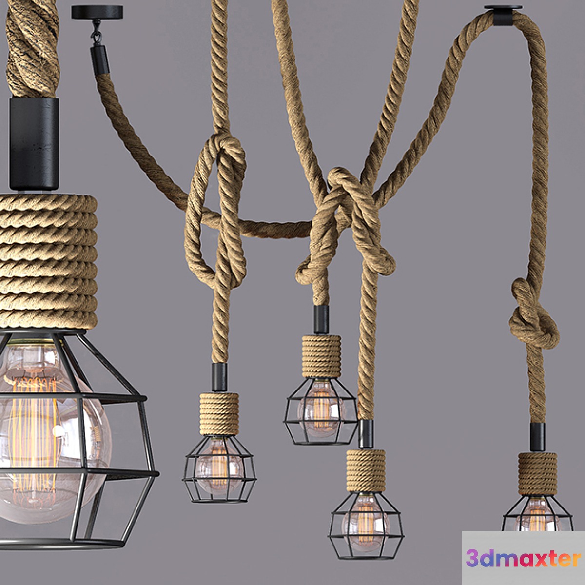 Rope Suspension Lamp - No.2