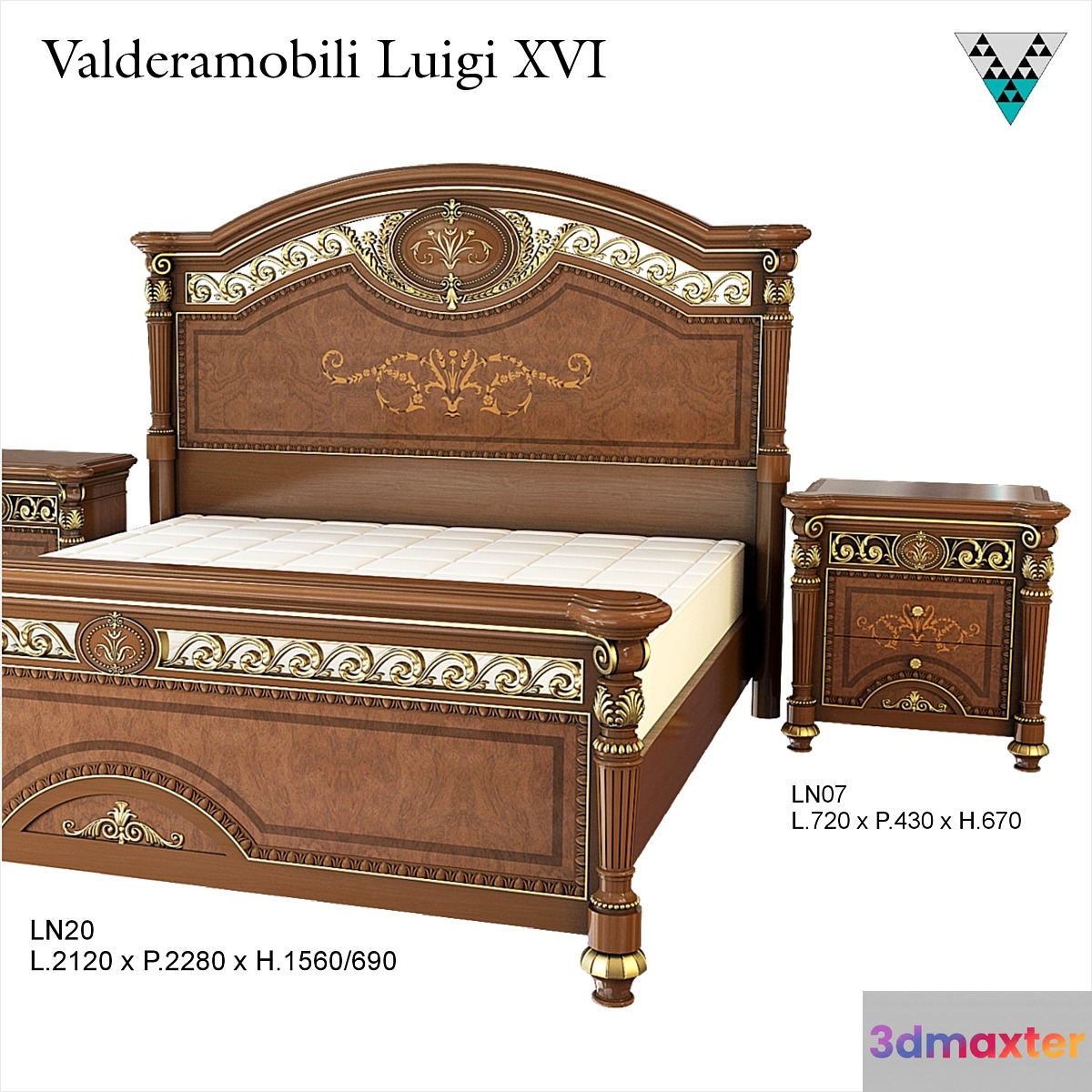 Bed Valderamobili Luigi XVI - No.3