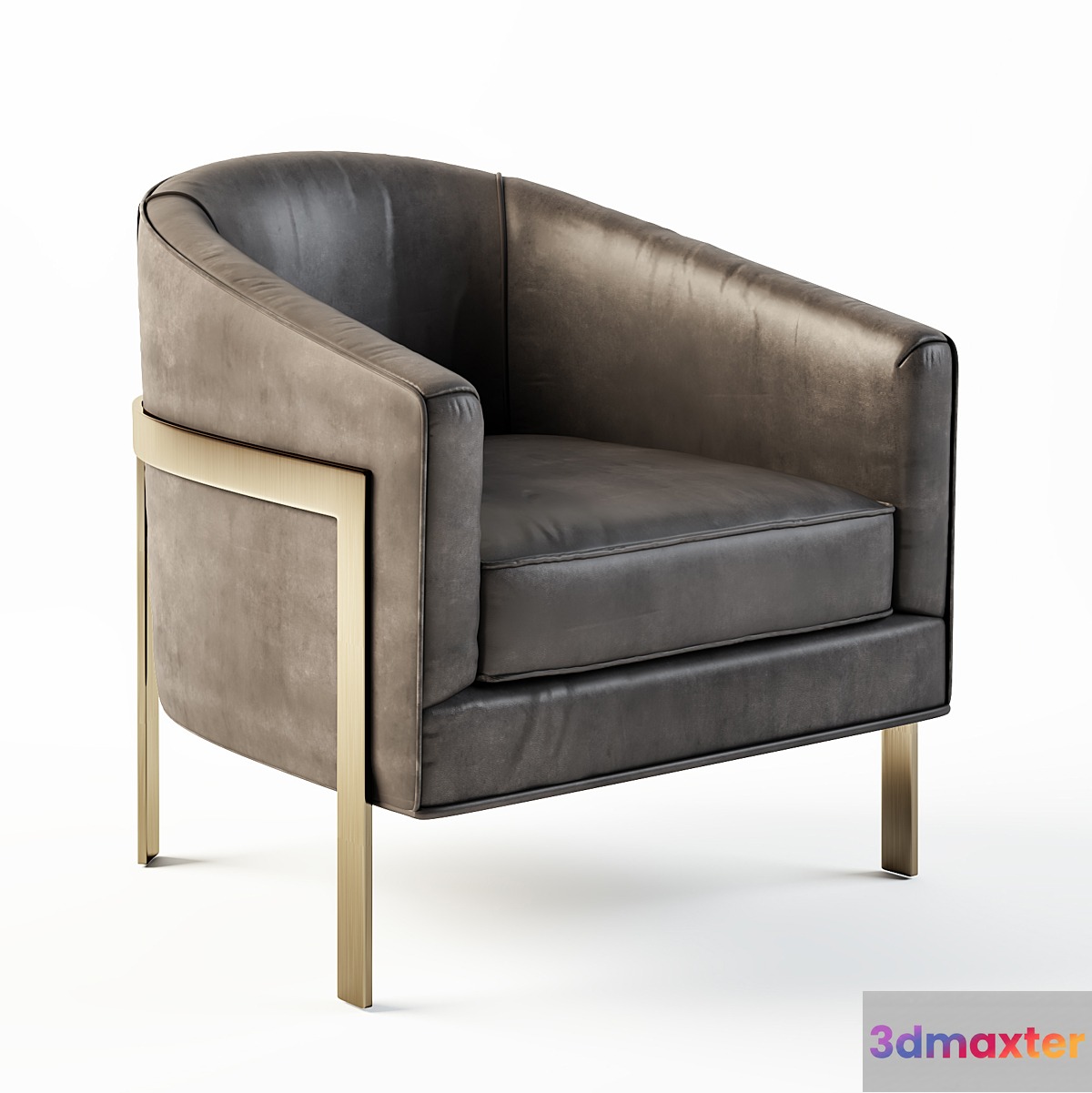 RH REGINALD LEATHER CHAIR