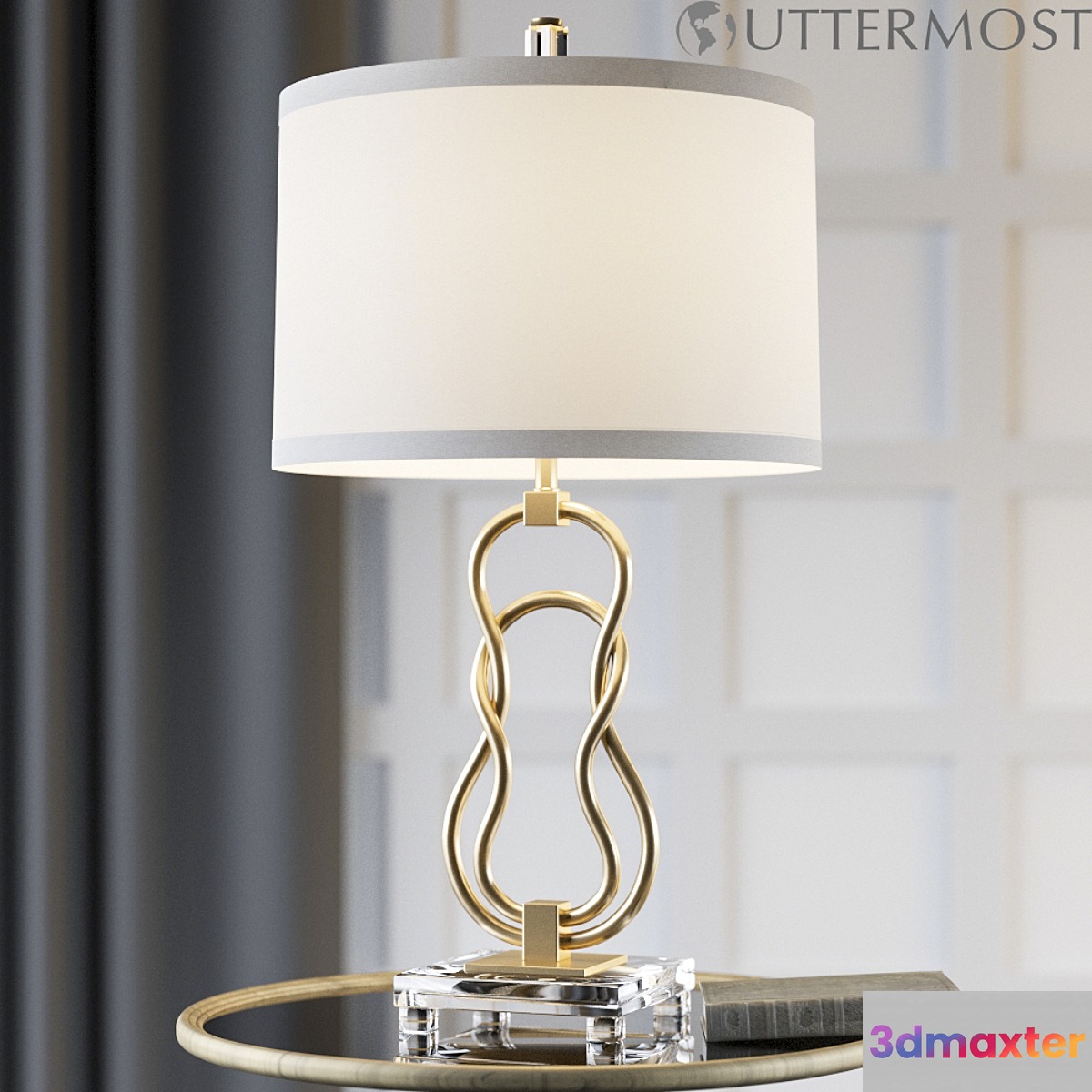 Uttermost Adelais Curved Metal Lamp 26169 - No.3