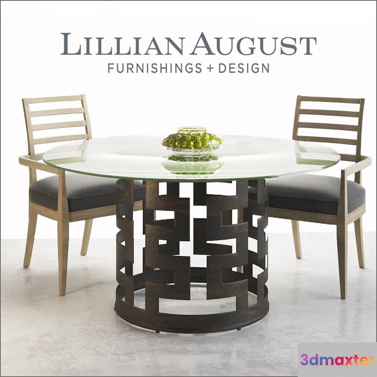 LILLIAN AUGUST Belgrave Dining Table GLASS