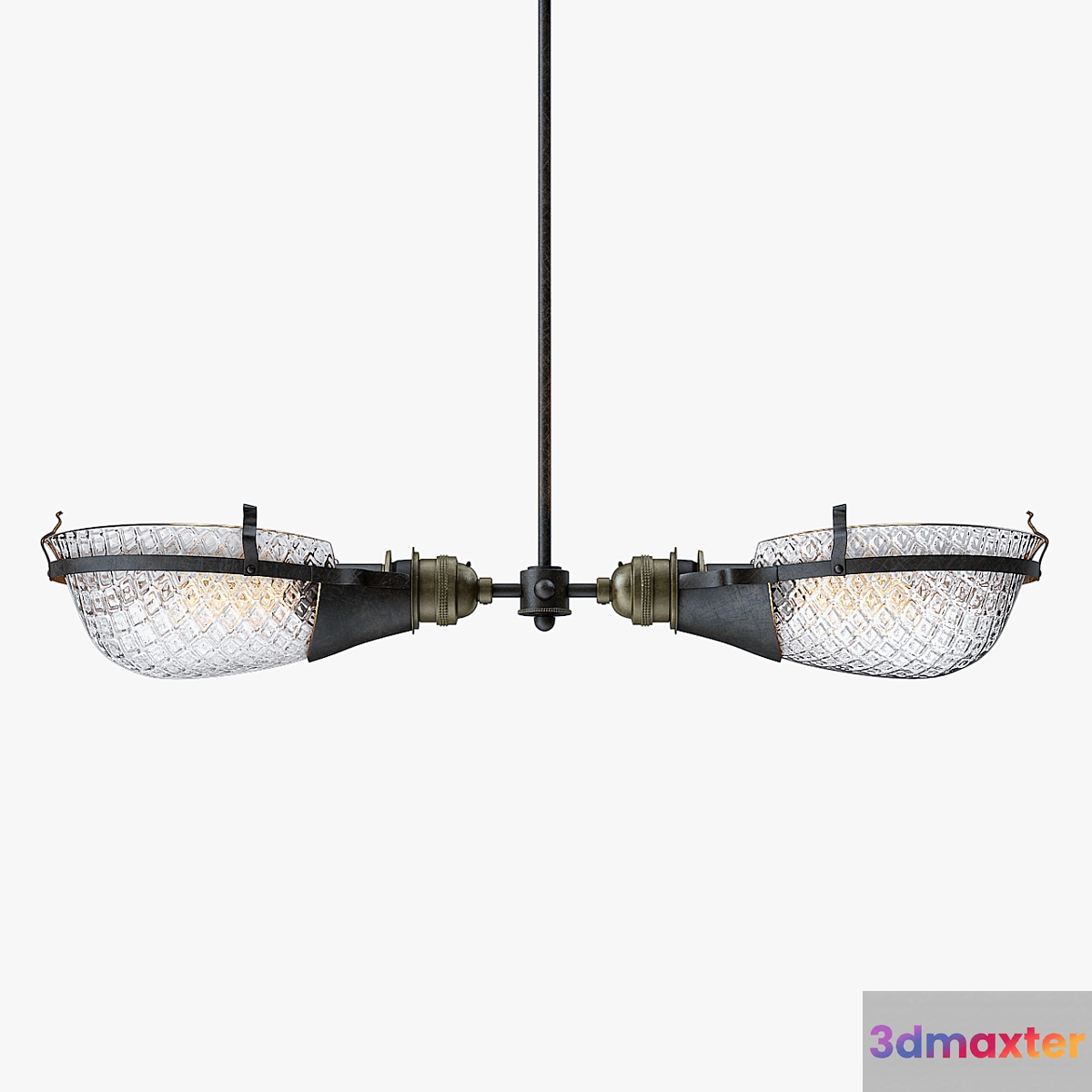 Early Style Quilted Glass Operating Room Light Pendent