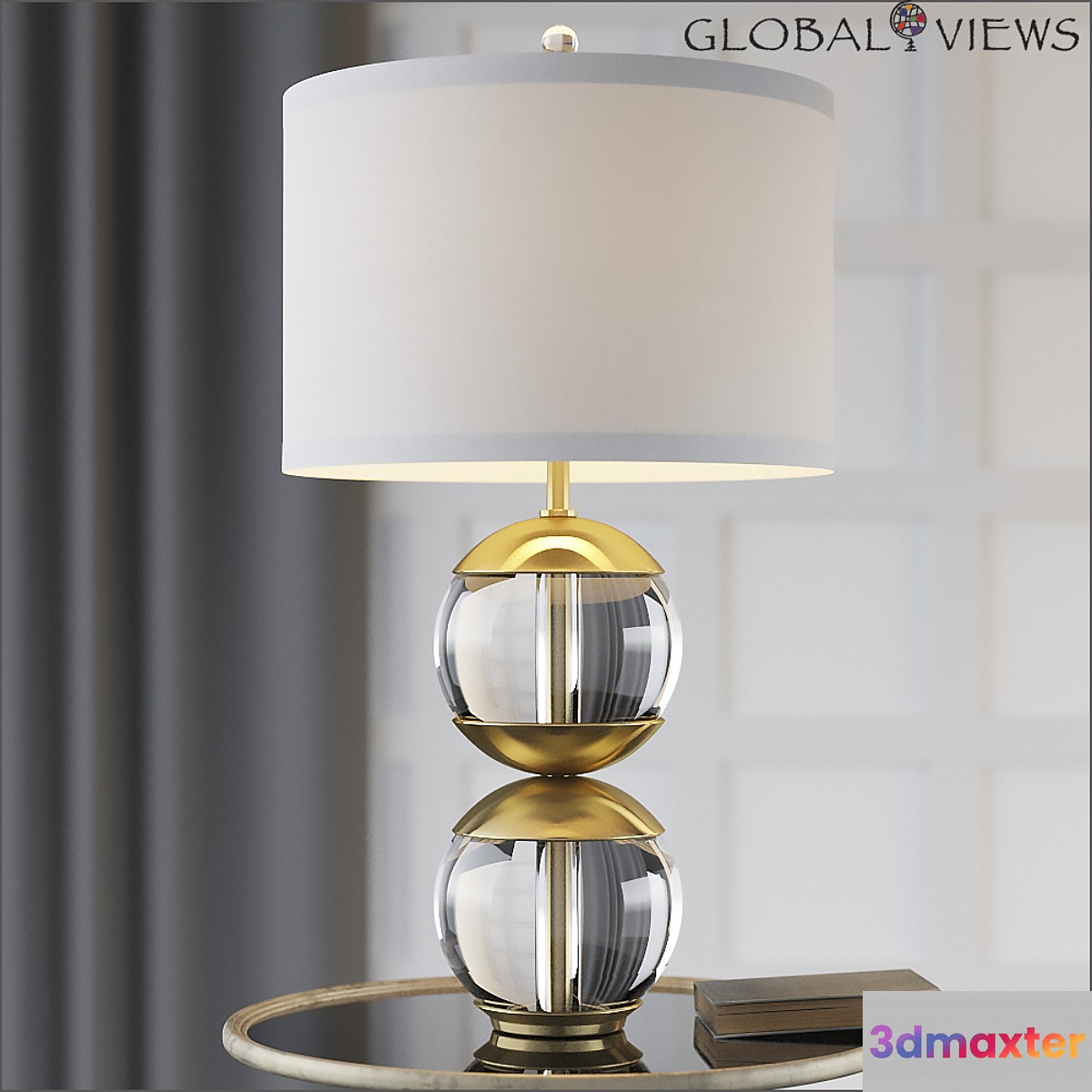 Global Views Capped Table Lamp 3D Max