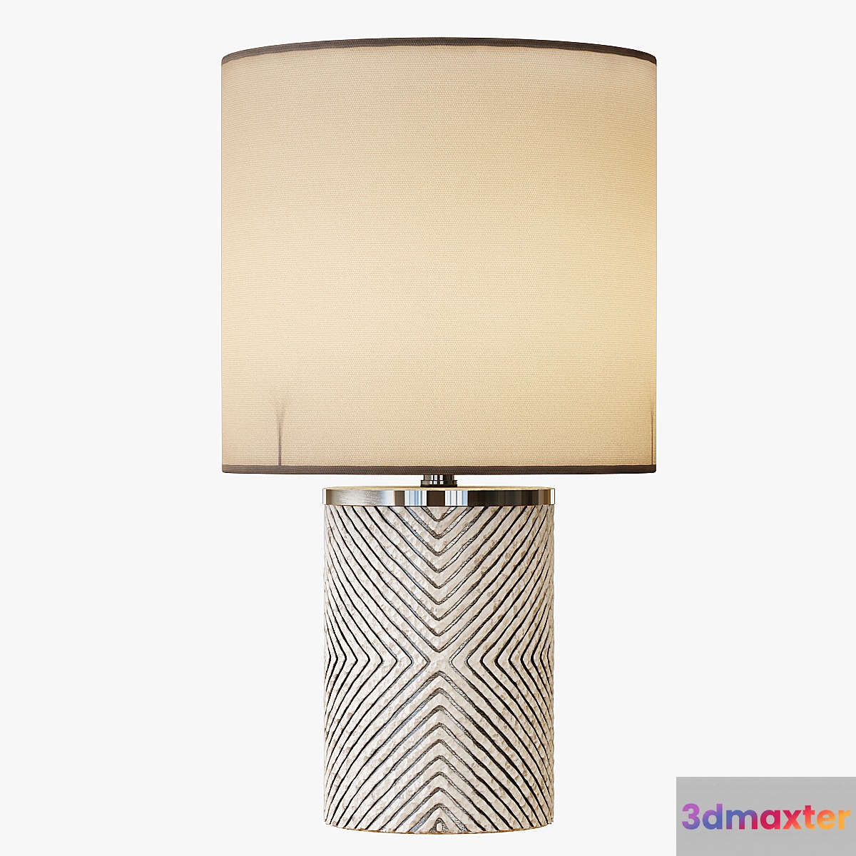 Etched Glass Table Lamp
