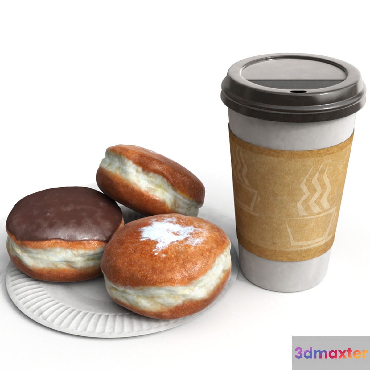 Coffee and buns - No.2 3D Max