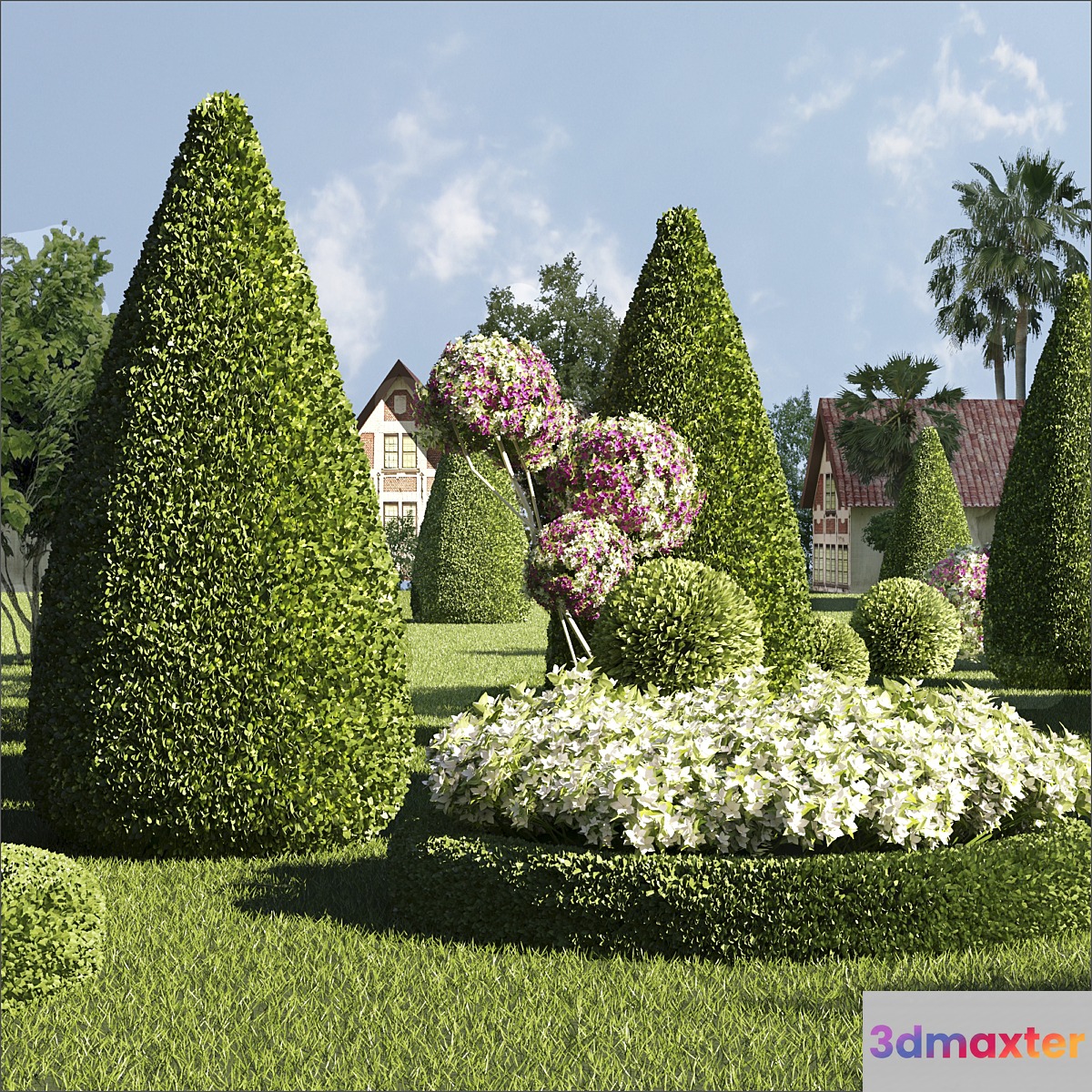 Corner Park Nong Nooch. 3D Max
