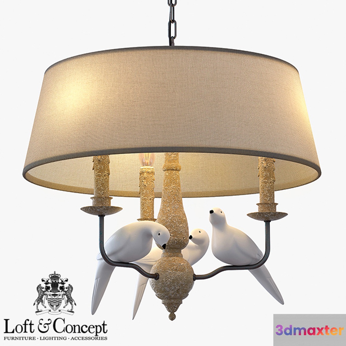 Suspension Norman Bird Chandelier Round