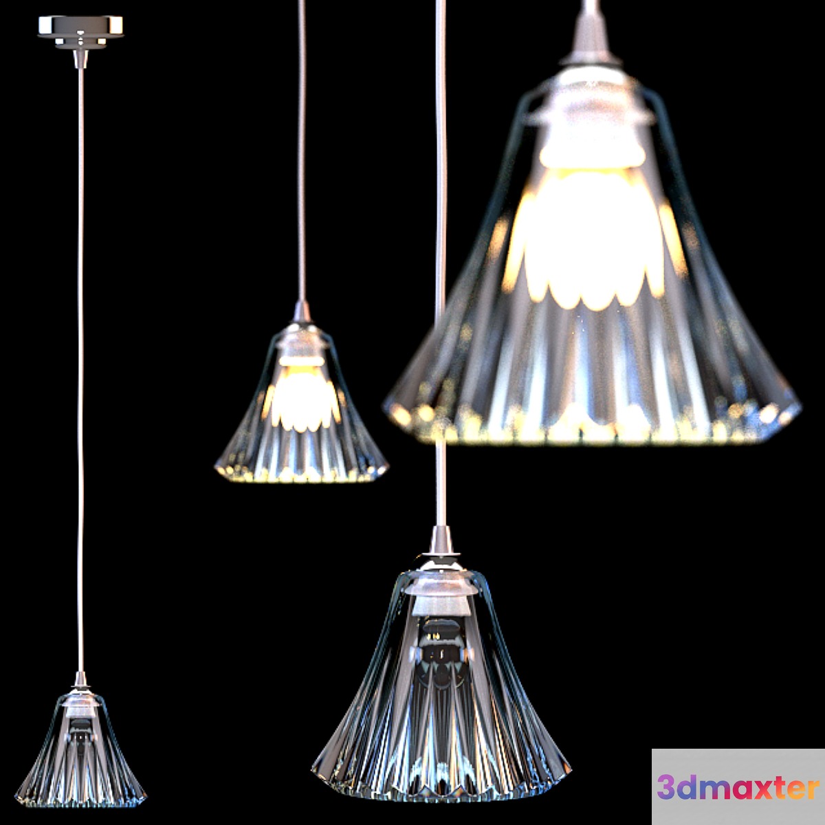 Suspension Newport 660 6601 _ S Clear _ chrome - No.2