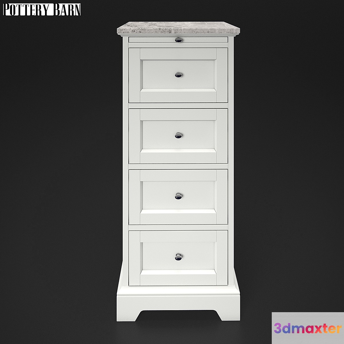 Pottery Barn MARBLE-TOP SUNDRY TOWER