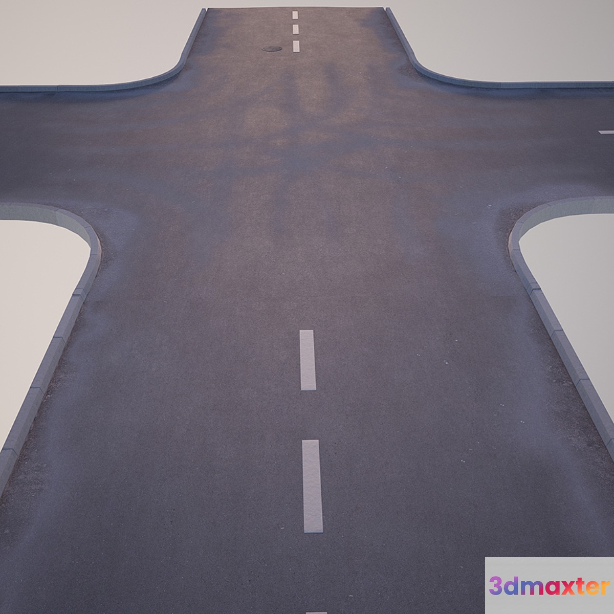 Street intersection 3D Max
