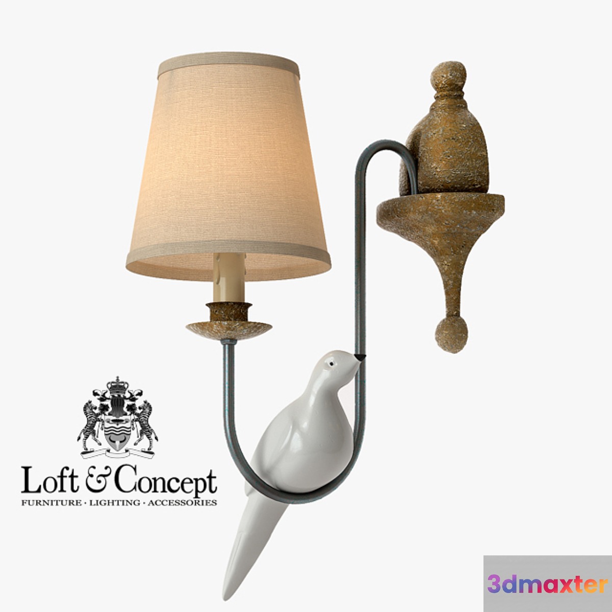 Bra Norman Bird Wall Lamp one