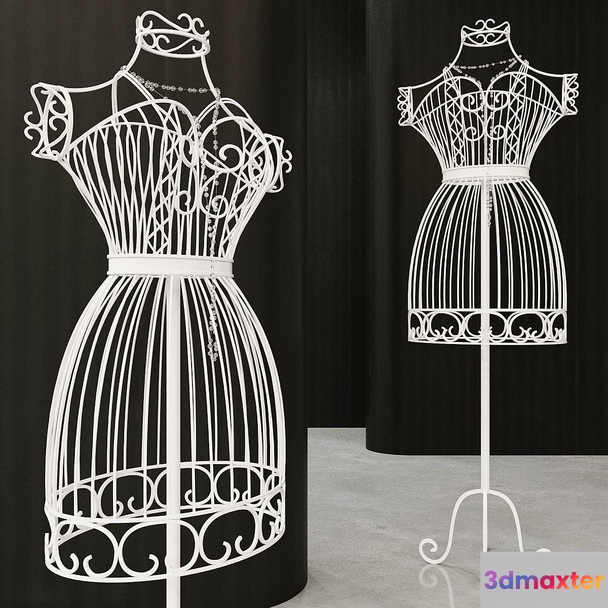 Decorative wrought mannequin