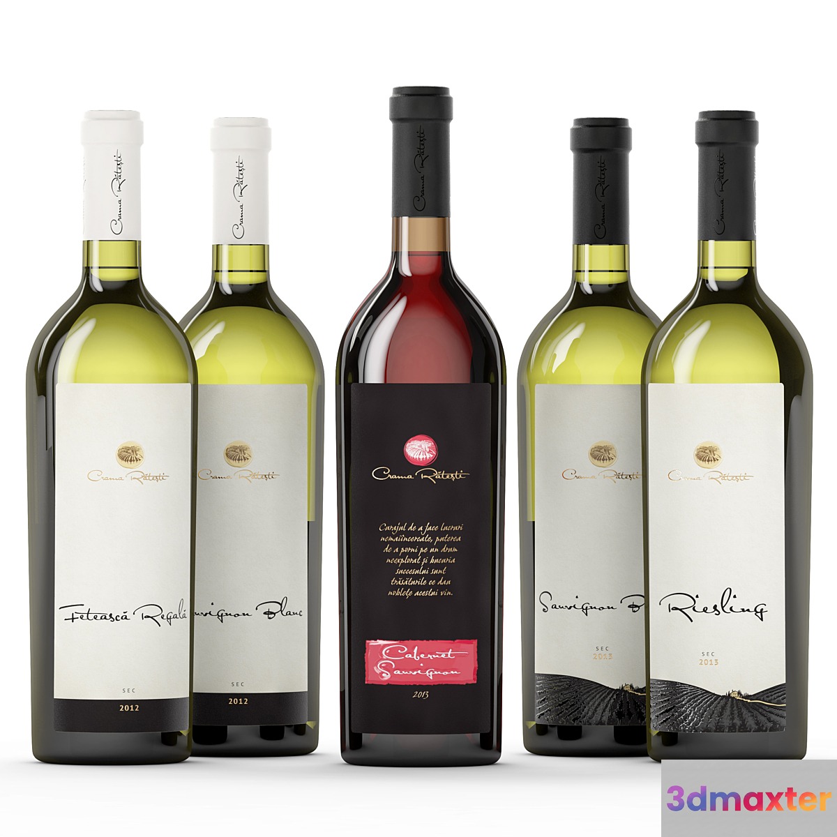 WINE Red and White bottles