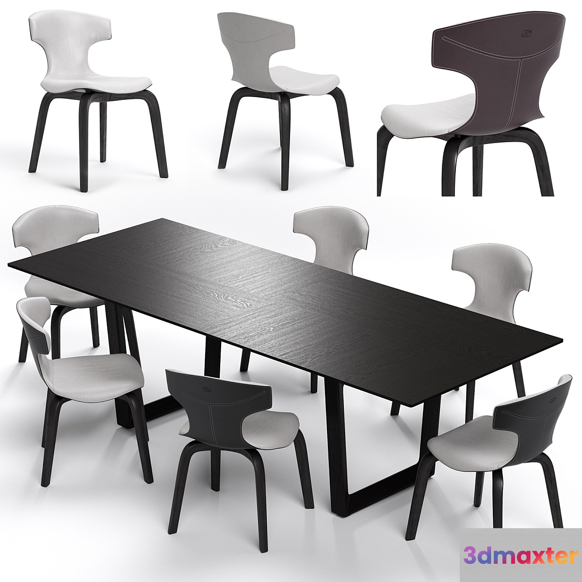 Poltrona Frau Montera Chair and Bolero table